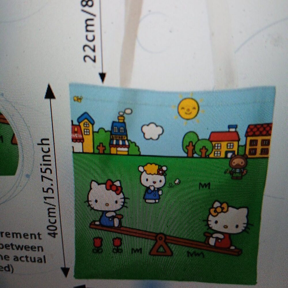 Hello Kitty And Mimi See Sawing Fifi Tracy Tote Bag
